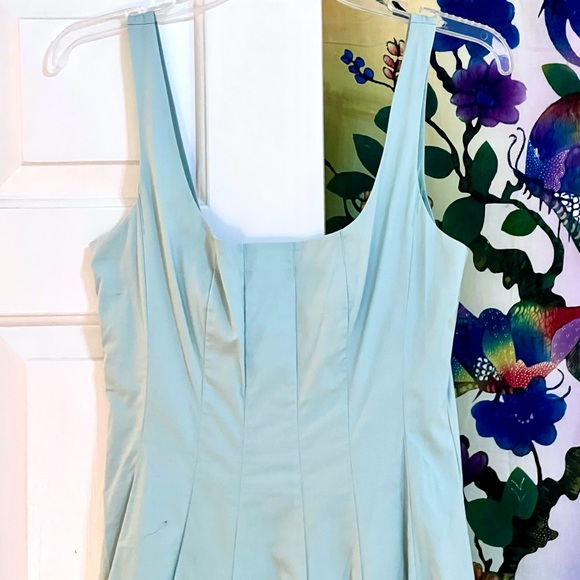 🌺🎉HP🎉🌺 NWOT Staud Wells Midi Dress Sage - Picture 12 of 16